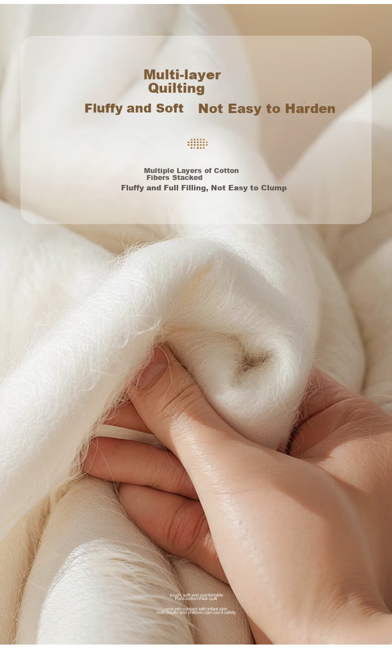 FUANNA × JD Custom Grade A Cotton Quilt 100% Cotton Spring and Autumn Quilt 230×229cm 4