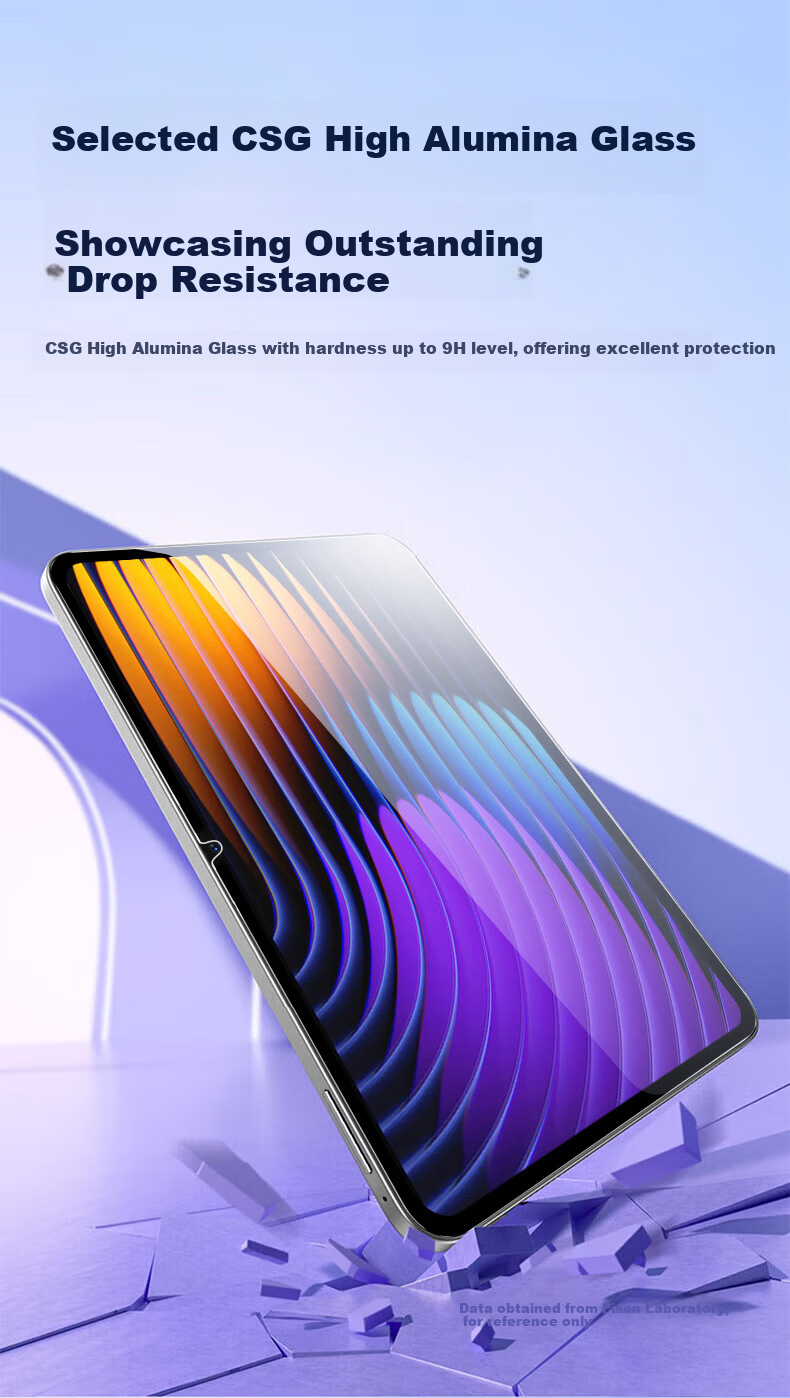 Pisen Tempered Glass Screen Protector for Xiaomi Pad 8/8 Pro/7/7 Pro 11.2-inch 2025 New MI8/8 Pro Anti-Drop HD Protective Film with Installation Tool 5