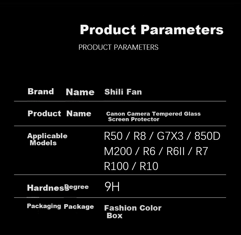 Shilifan Camera Screen Protector, Compatible with Canon EOS R100 Camera Screen, Protective Film for Mirrorless Cameras, AR Coating Accessory, Single Piece 4