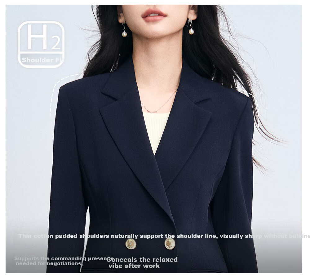 Miss Bird Women's Suit Set Interview Professional Formal High-End Business Workwear Blazer 5
