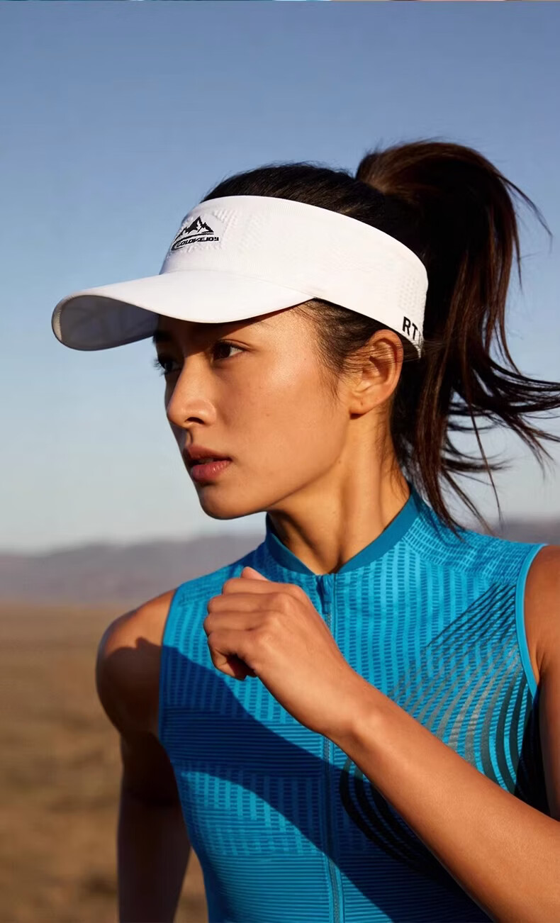 GOLOVEJOY Lightweight Breathable Sweat-Absorbing Outdoor Running Sun Hat Cap for Men and Women, Black 18