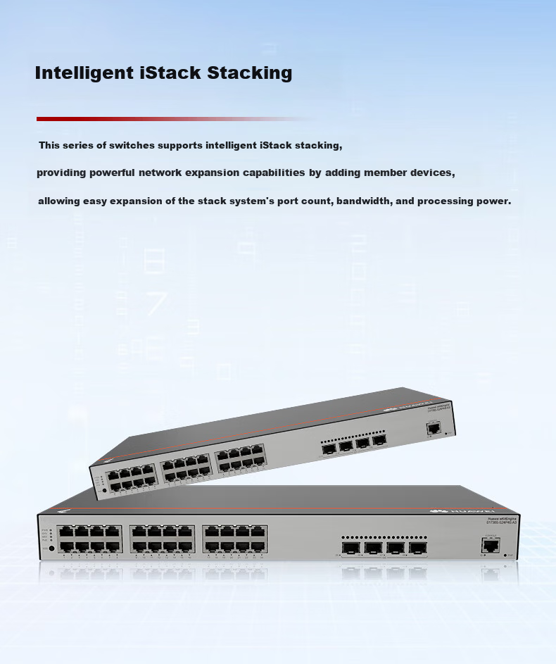 Huawei Kunling S1730S-S24P4S-A3 Gigabit POE Switch 24-Port Gigabit Ethernet + 4-Port Gigabit Fiber Enterprise-Level Layer 2 Managed Network Hub for Home and Office 3