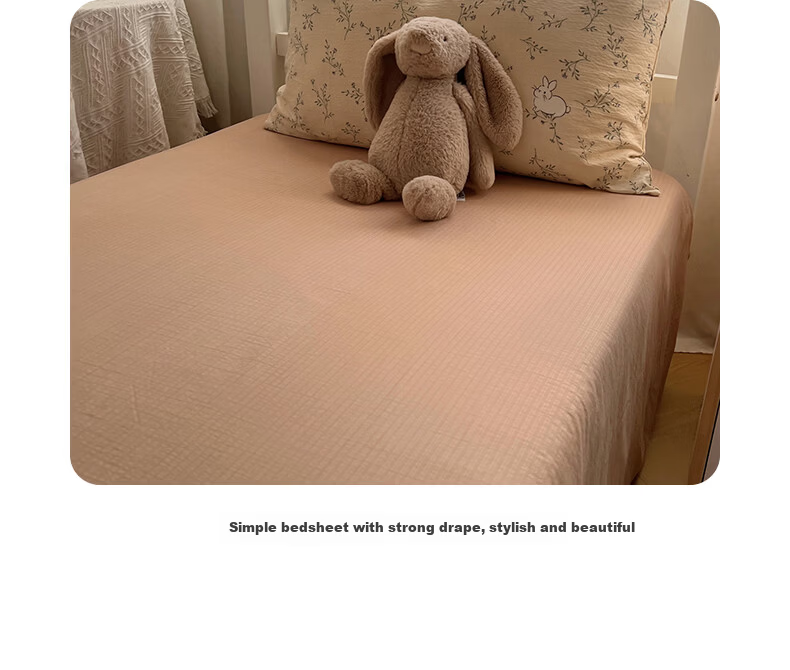 Hongdou Class A Double-layer Gauze Three-piece Set 0.9/1.2m Bed Single Quilt Cover Student Dormitory Quilt Cover 150*200cm Morita 13