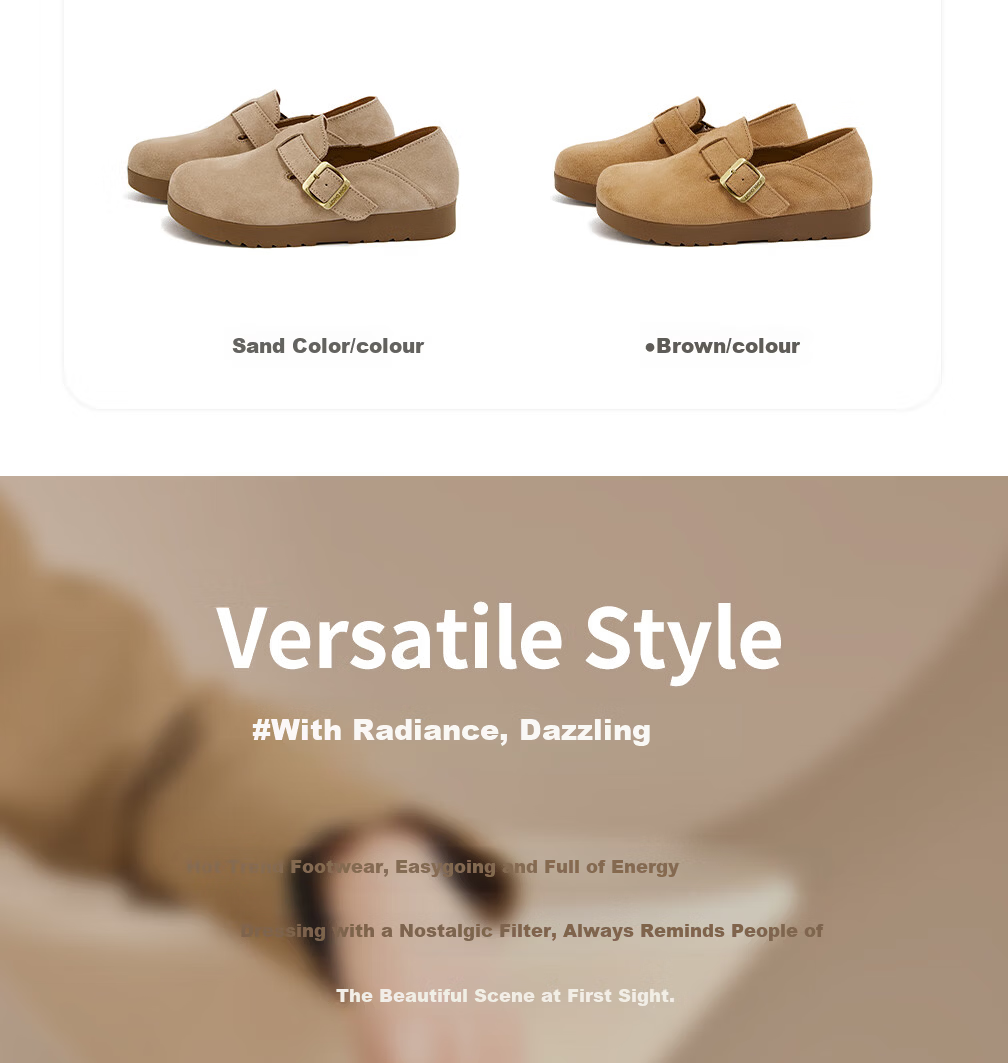 LA CHAPELLE Women's Birkenstock Slip-On Casual Shoes Thick Sole Sneakers SLX135 Sand Color Size 37 4
