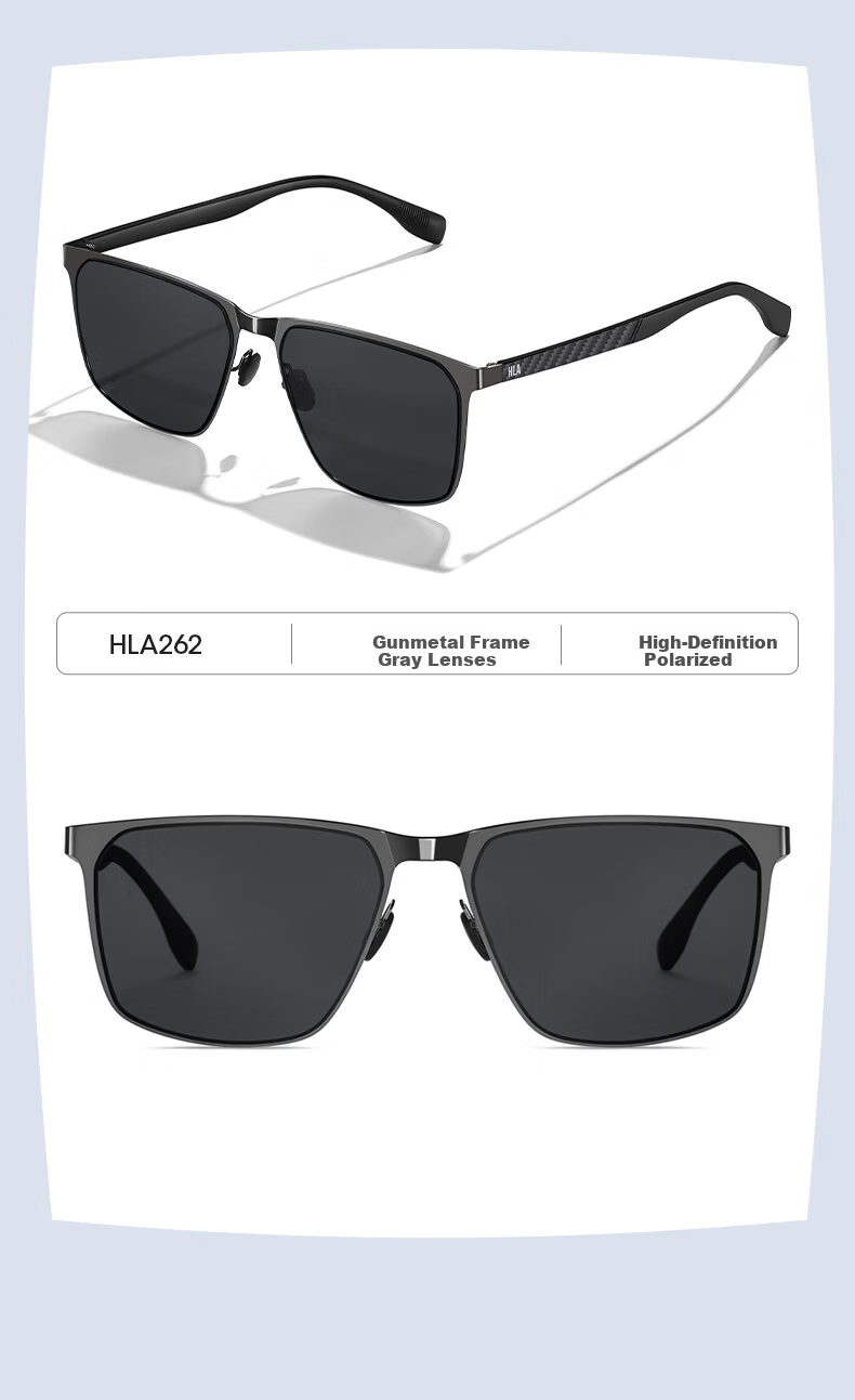 HLA Polarized Sunglasses High-End Carbon Fiber Ultra-Light Men's Driving Sun Glasses 11