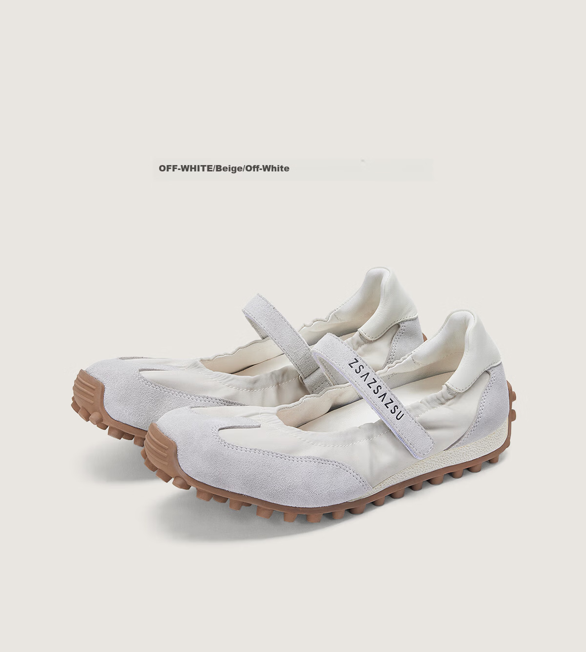 Sasa Su [Leaping Ballet] Spring Summer New Bean Sole Mary Jane Velcro Comfortable Ballet Sneakers Women Shoes 19