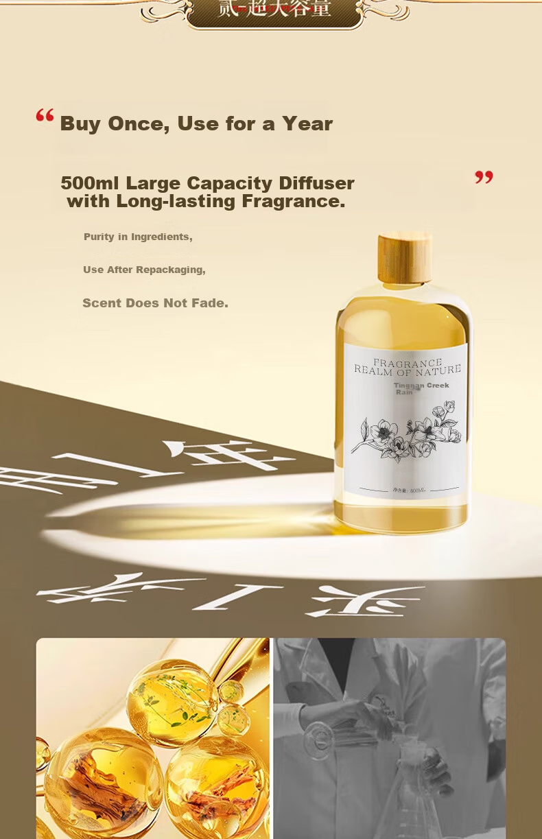 Tingnan Creek Freesia Aromatherapy Essential Oil Refill Long-lasting Indoor Home Toilet Odor Removal Car Air Freshener Diffuser No Flame 3