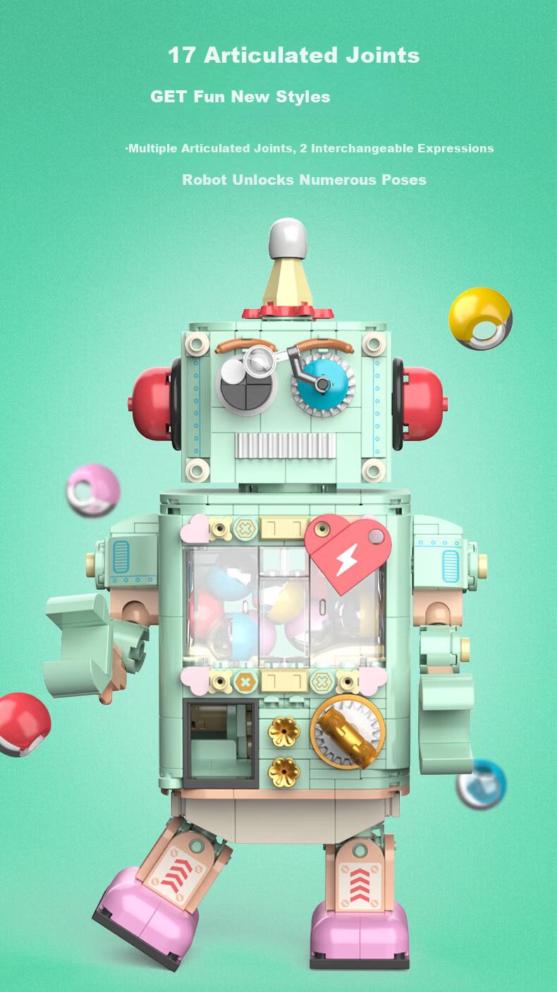 JAKI Building Block Capybara Gashapon Robot Model Children's Toy Adult Birthday Gift for Boys and Girls 6