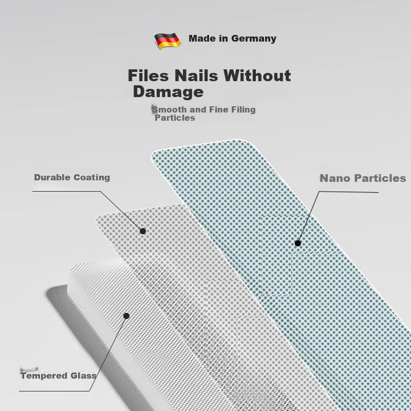 Germon German Bright Nail File Nano Polishing Grinding Nail Tool Sanding Strip Professional Manicure Tool 4