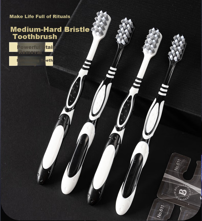 DAGO Wide-Head Soft Bristle Toothbrush for Adults, Travel Toothbrush, Gentle Silk Bristles, Family Pack for Men And Women, Special Set *6 9