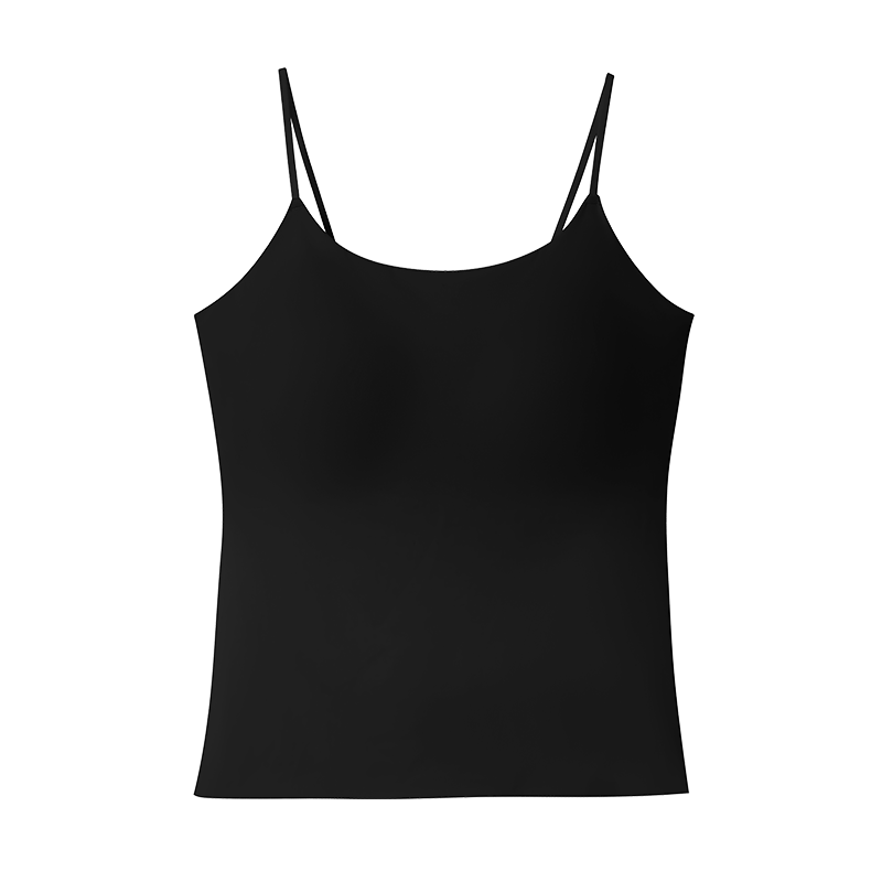 Fenteng Women's High Elasticity Camisole with Chest Pad 26th Anniversary New Vest Underwear Tank Top Base Layer