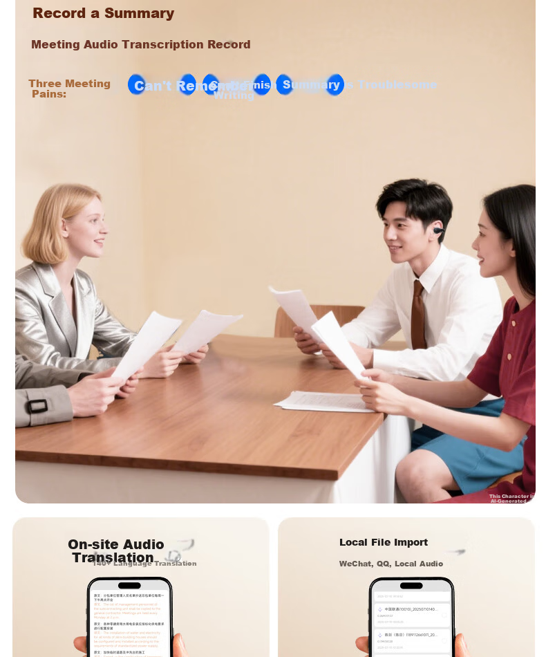 D.ROB D.ROB Clip-on AI Translation Wireless Bluetooth Earphones Power Bank 2-in-1 Long Battery Life Compatible with Huawei Xiaomi Apple K75 Ink Black 8