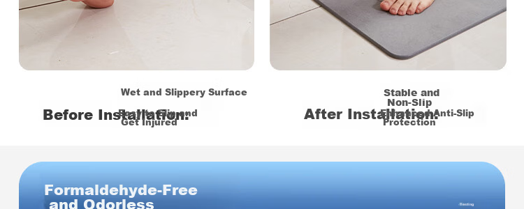 Zichen Hard Diatom Mud Water-Absorbent Bath Mat Non-Slip Anti-Fall Entrance Bathroom Quick-Dry Floor Rug Toilet Carpet 51
