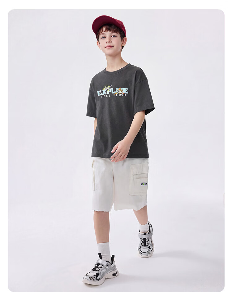 BALABALA Children's Clothing, Boys' Short-Sleeve T-Shirt, 2026 New Summer Style, Quick-Dry Moisture-Wicking Undershirt, Youth Mecha Desig 3