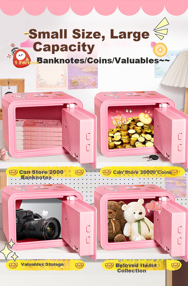 Kakabeier Kids Piggy Bank Toy Smart Savings Bank Password Fingerprint Early Education Finance 6-10 Years Boys Girls Birthday Gift 3