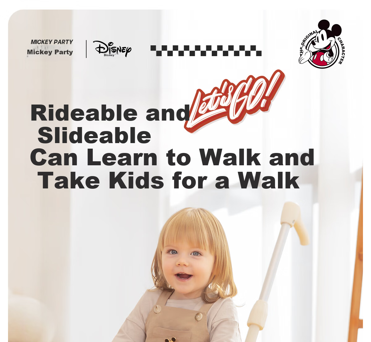 DISNEY Kids Tricycle Balance Bike 1-3-6 Years Toddler Pedal Bicycle Baby Birthday Gift Walker Push Bike 4