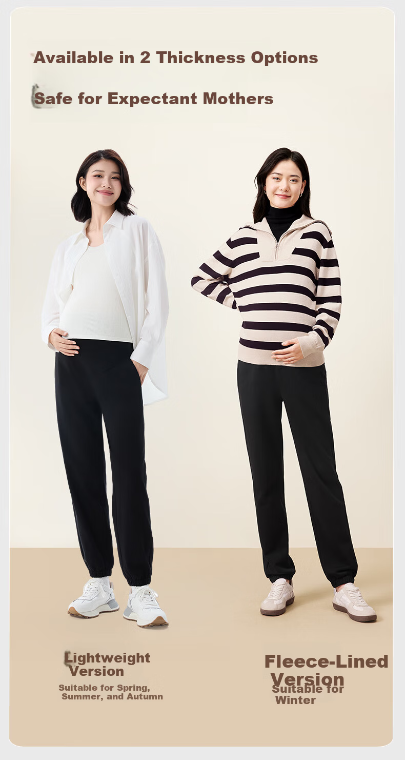 PurCotton Maternity Pants High Cotton Content Belly Support Pregnancy Four Seasons Casual Leggings Maternity Wear 160 1