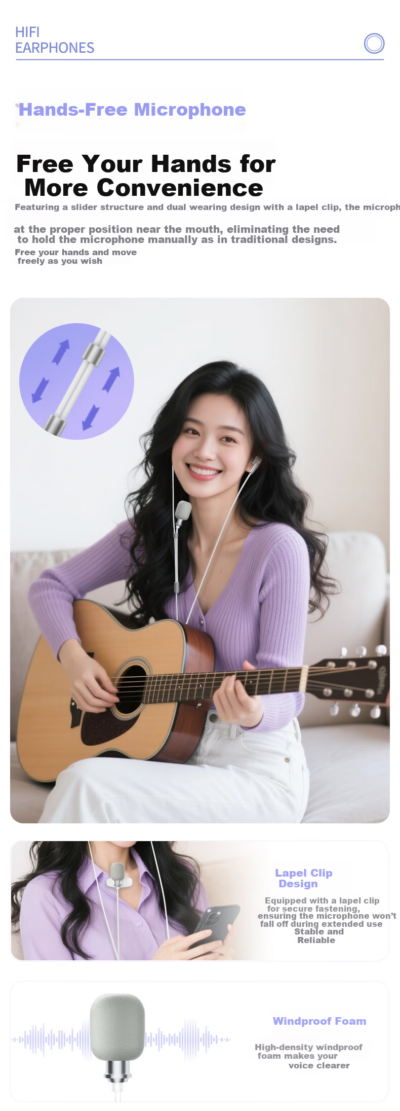 Newmine CYT03 K-Song Dedicated Earphones with Type-C Mic, In-Ear Monitoring, Recording, and Live Streaming Professional Singing Tool 3