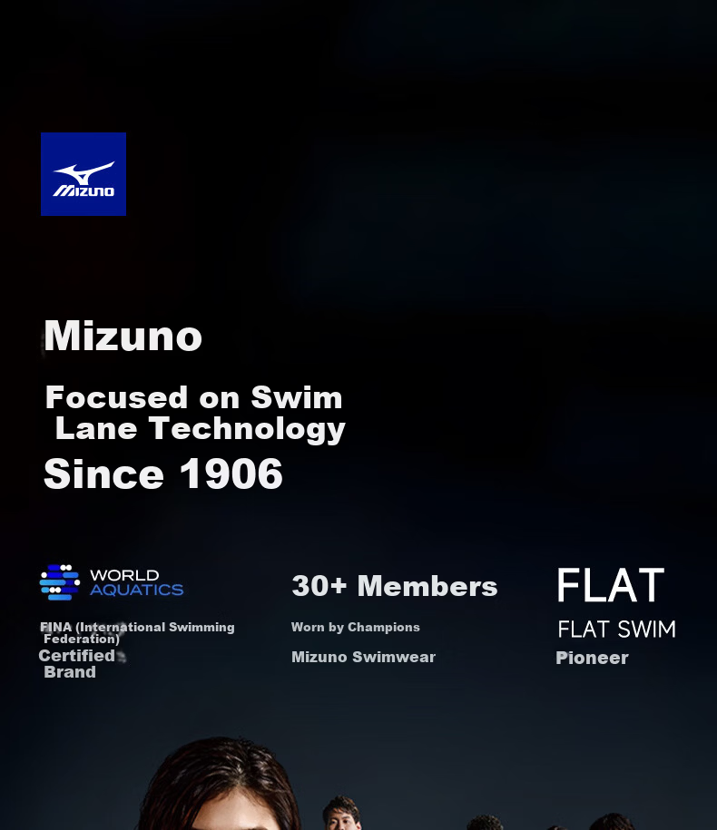 MIZUNO Women's One-Piece Conservative Square-Leg Swimsuit for Hot Springs, Fashion Plus Size Slimming Swimwear A1359 Black M 1