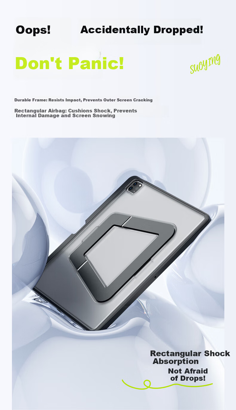 Suoying [Million Bestsellers] iPad Mini 7/6 Case 2024/21 Mini 8.3 Inch 7th/6th Gen Apple Tablet Protective Cover with Pencil Slot Airbag Shockproof Dual Stand 15