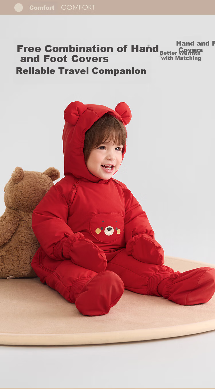 BALABALA balaOne Baby One-Piece Down Jacket Winter 2025 Outing Romper 208425120206 3