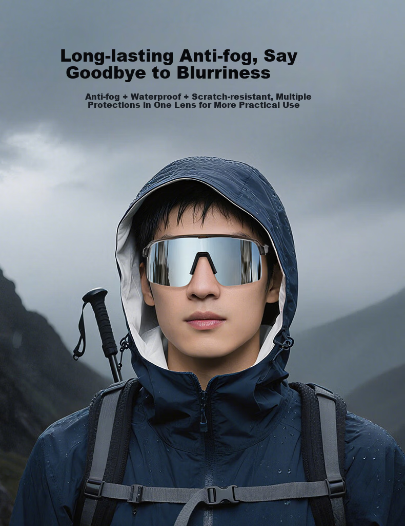 CAPONI Mountaineering Goggles Women Snow Mountain Snowfield Sunglasses Men Anti-Fog Windproof Outdoor Cycling Hiking Skiing Sunglasses 5