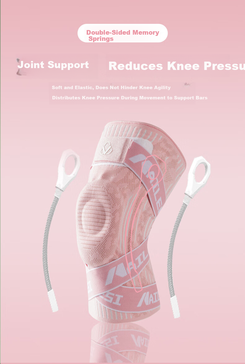NAILEKESI N Sports Volleyball Knee Pads for Women Joint Protection Knee Brace Meniscus Patella Injury Support Badminton Running Gear 3