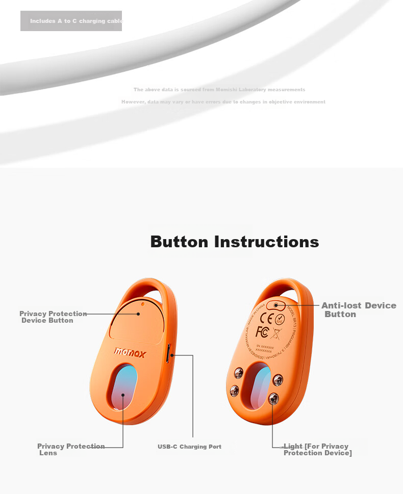 MOMAX Hotel Camera Detector Anti-Spy Detector Locator Tracker Anti-Loss Infrared Signal Anti-Peeping Inspection Portable for Hotels and Inns 17