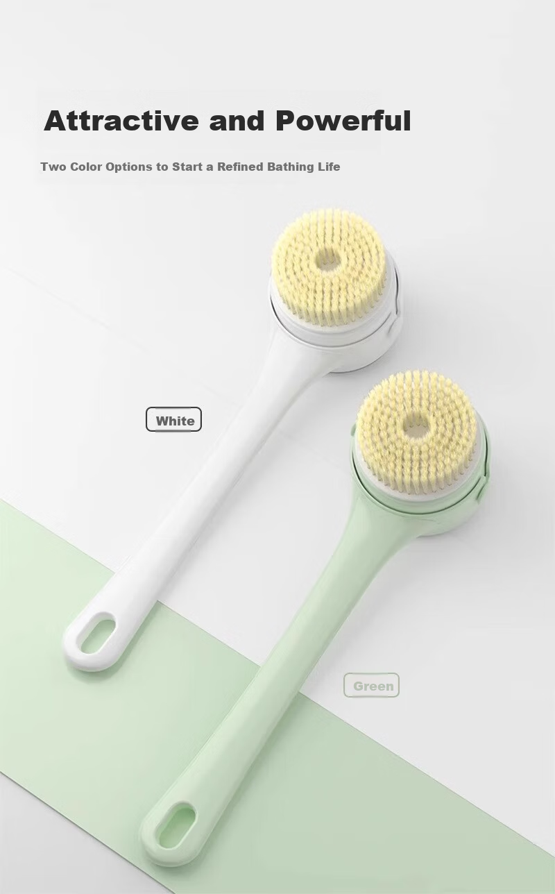 Tingjian Shiguang Electric Bath Brush Automatic Back Scrubber Smart Exfoliating Machine with 5 Brush Heads 13