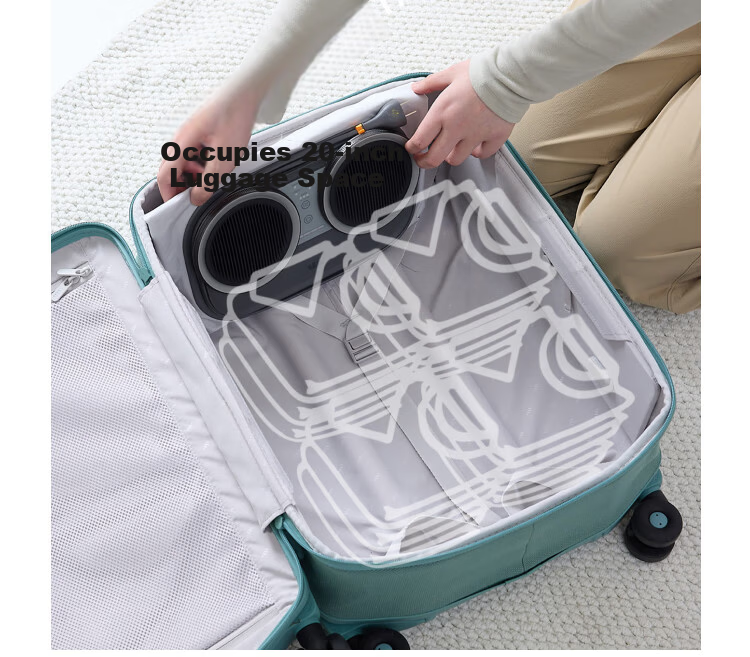 Beneunder Portable Flat Clothes Dryer Home Laundry Dryer Baby Clothes Dryer Lightweight Foldable Travel Business Trip Hotel Quick Drying Dehydration 26