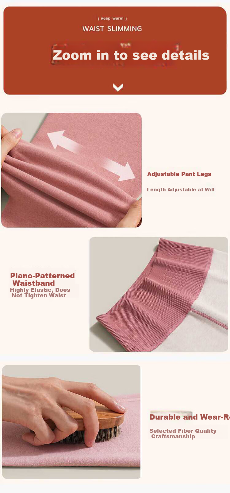 Caiyue High Waist Tummy Control Thermal Pants for Women, German Velvet Silk with Down Insulation, Waist Shaping Fleece-Lined Leggings for Autumn and Winter 9