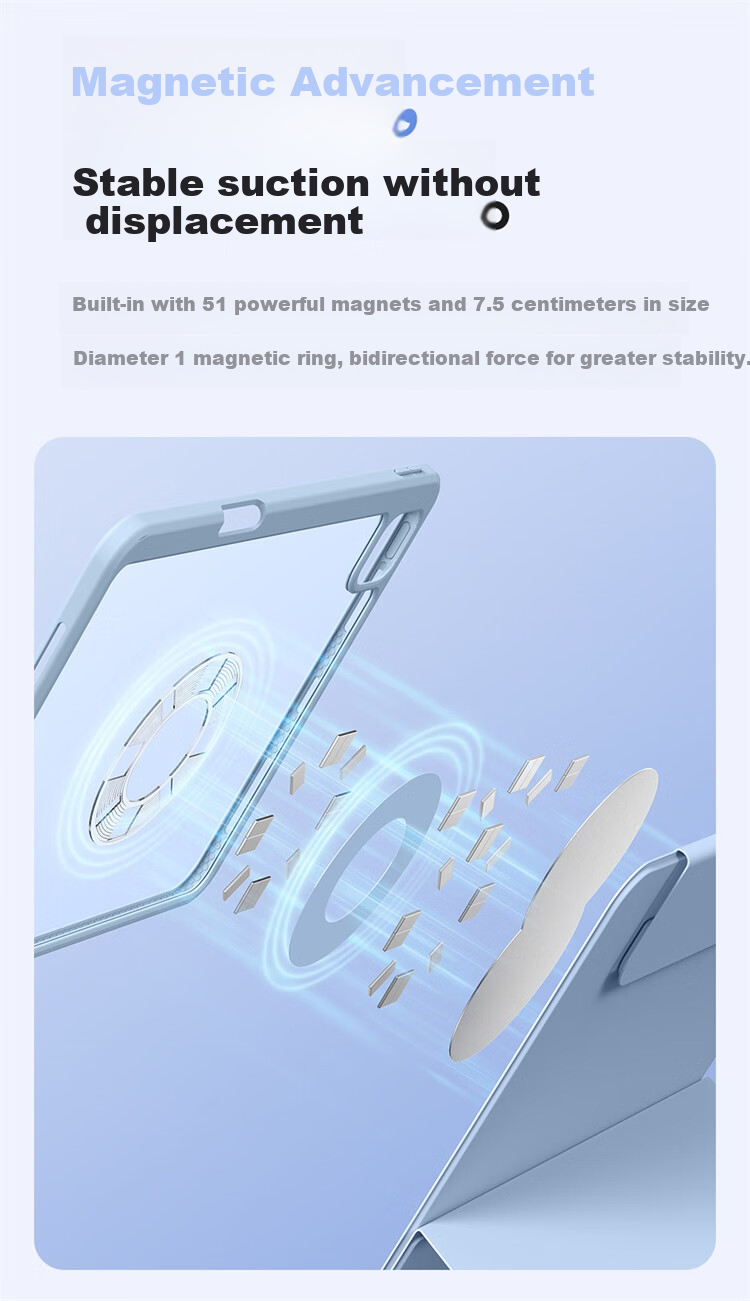 Baseus iPad Pro Case Apple Tablet Protective Cover [Heightened Design | Magnetic Detachable] Compatible with 2025/24 iPad Pro 13-inch 19