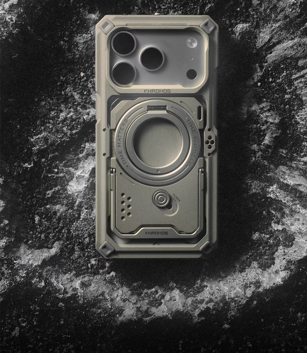 TILTA Iron Head iPhone 17 Pro Rabbit Cage Photography Protective Case KHRONOS Meteorite Series - Star Soil Orange 3