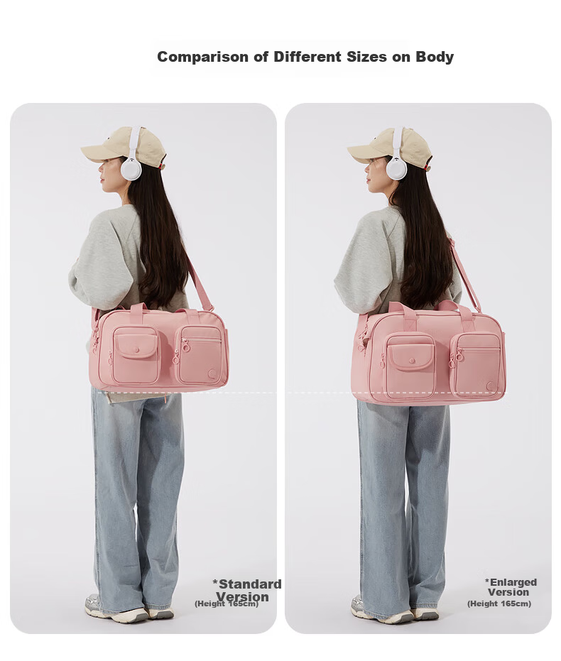 Aji Women's Travel Bag Large Capacity Expandable Waterproof Luggage Bag Short Trip Business Trip Storage Wet and Dry Separation Gym Bag 29