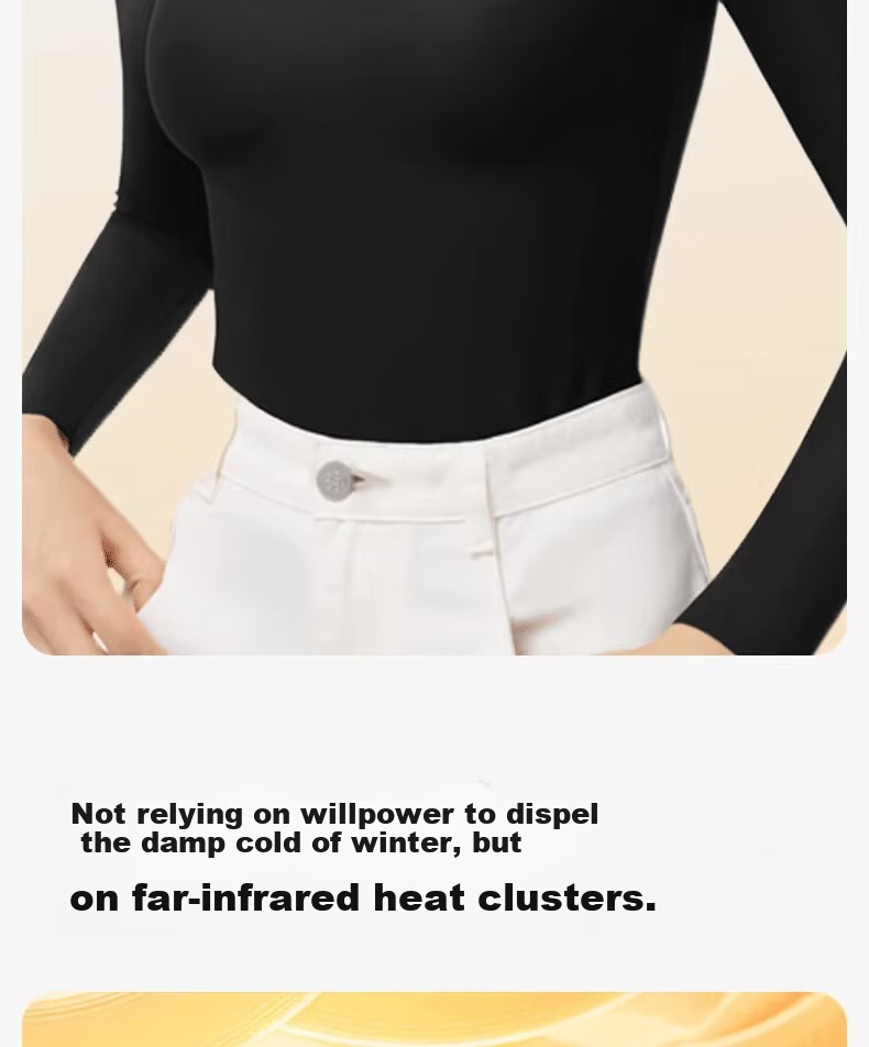 Herbal Original Padded Thermal Underwear for Women Autumn Shirt Camellia Oil Hyaluronic Acid Skin Care Base Layer Heating Top 13