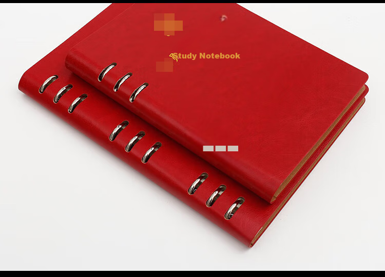 Xuchenwenju Party Member Study Notebook, B5 Red-Brown Color, 100 Sheets, 200 Pages, Faux Leather Cover, Unit Journal, Meeting Record Book, Party Building Work Education, Customizable Logo Printing Available 14
