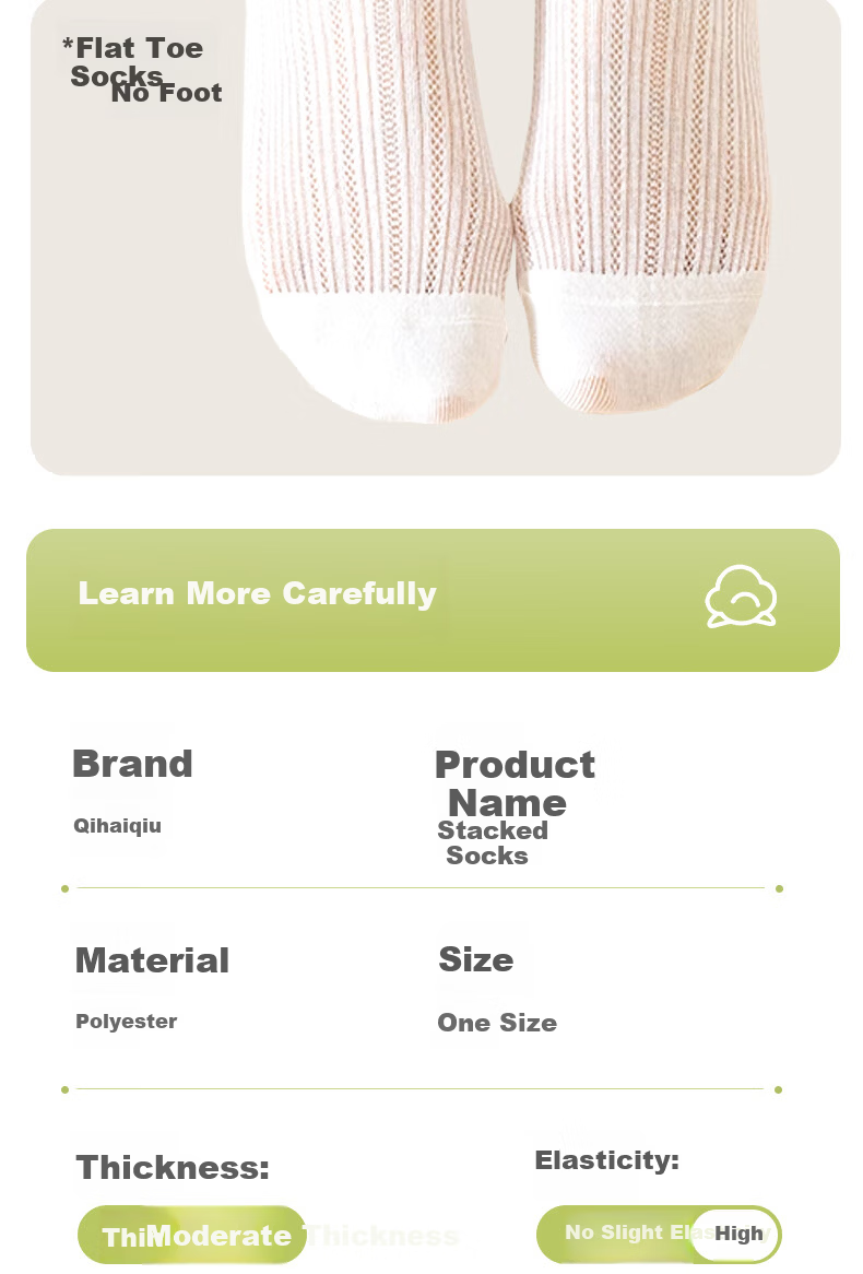 Qihaiqiu Women's Disposable Summer Thin Mesh Breathable Calf Socks Ballet Style Long Socks White 10 Pairs 10