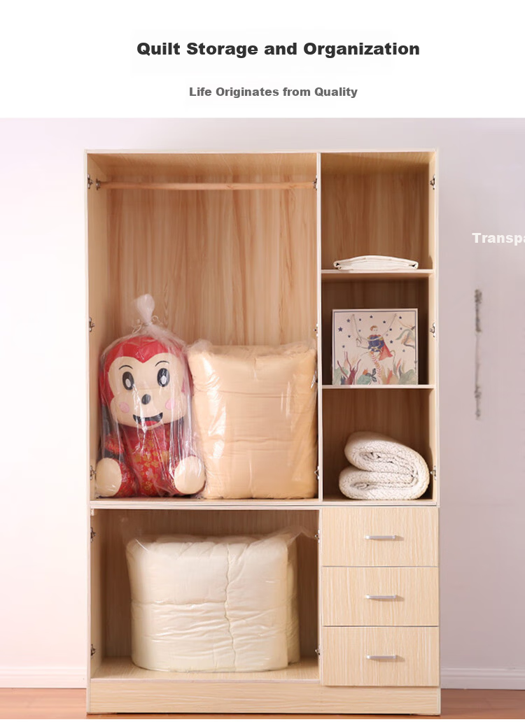 Jinghui Sichuang Extra Large Transparent Cotton Quilt Storage Bags Dustproof Moving Packing Bags White 75*90cm 10 Pieces 2