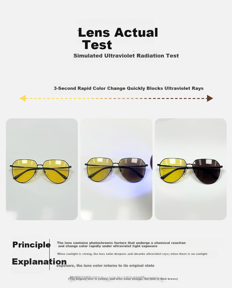 LOHO Day and Night Dual-Use Sunglasses Driving Night Vision Pilot Aviator Non-Polarized Sunglasses Gift for Boyfriend 5