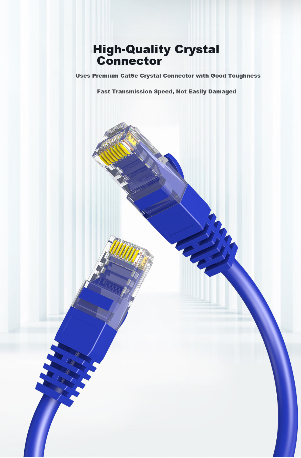 MAXCENT CAT6 Gigabit Unshielded Twisted Pair Ethernet Cable, Broadband Connection Wire for Engineering And Home Installation, Finished Network Patch Cord, 2 Meters MC6-2F 5