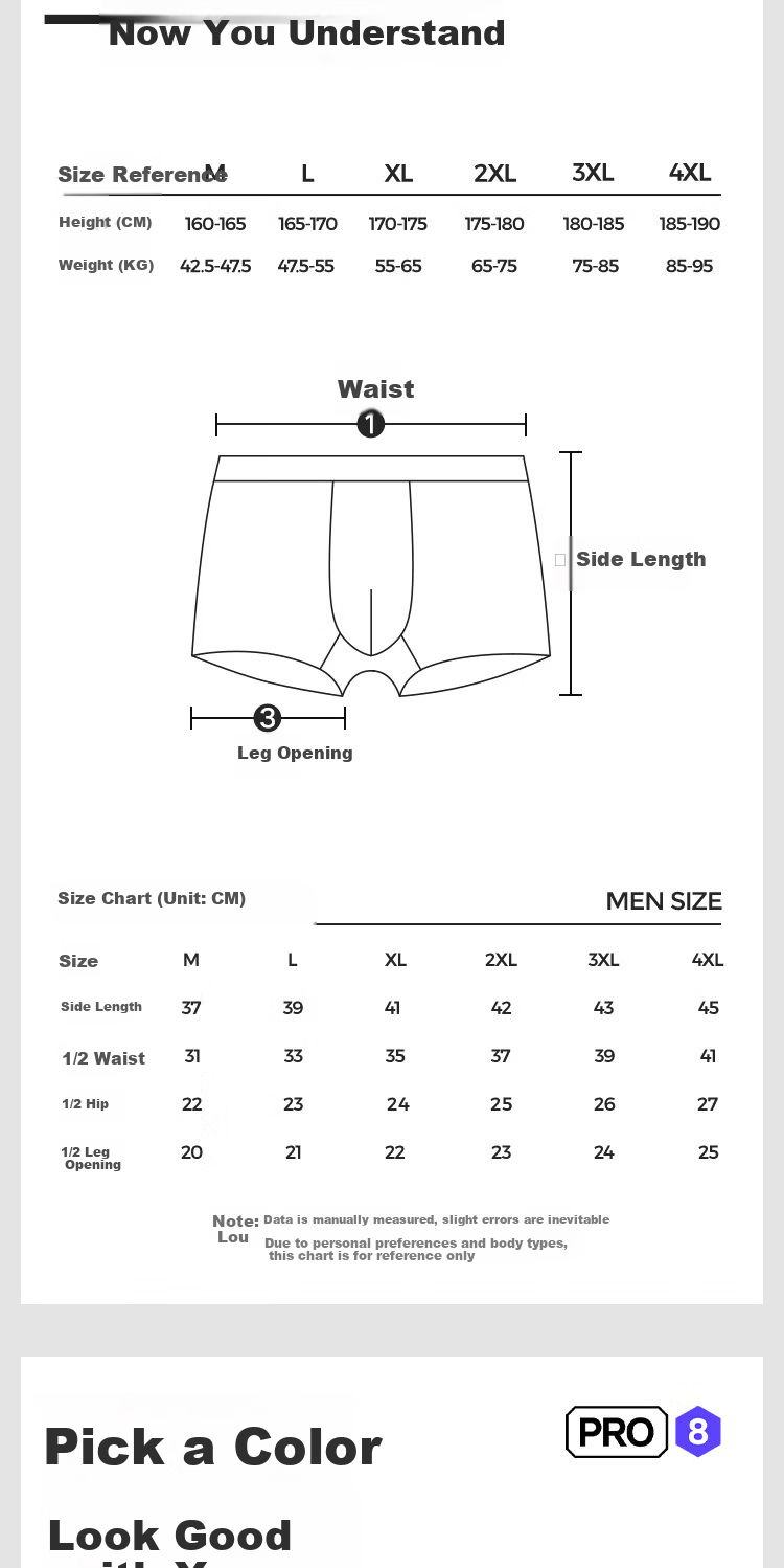HLA Home【Zui Huxi-Pro8】Men's Lenzing Modal 7A Antibacterial Boxer Briefs 3-Pack 14