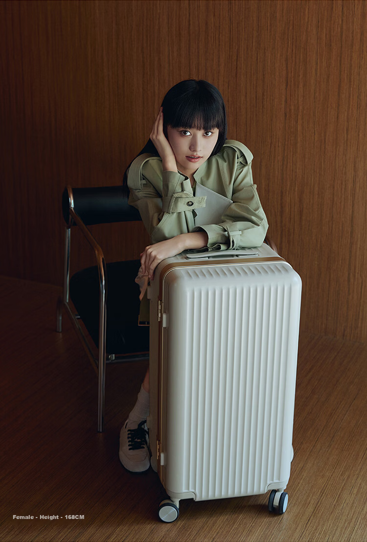 Kala Sheep x Jin Nang Mirror Large Flat Frame Aluminum Frame Cube Luggage 20-inch Carry-on Trolley Suitcase Unisex 15