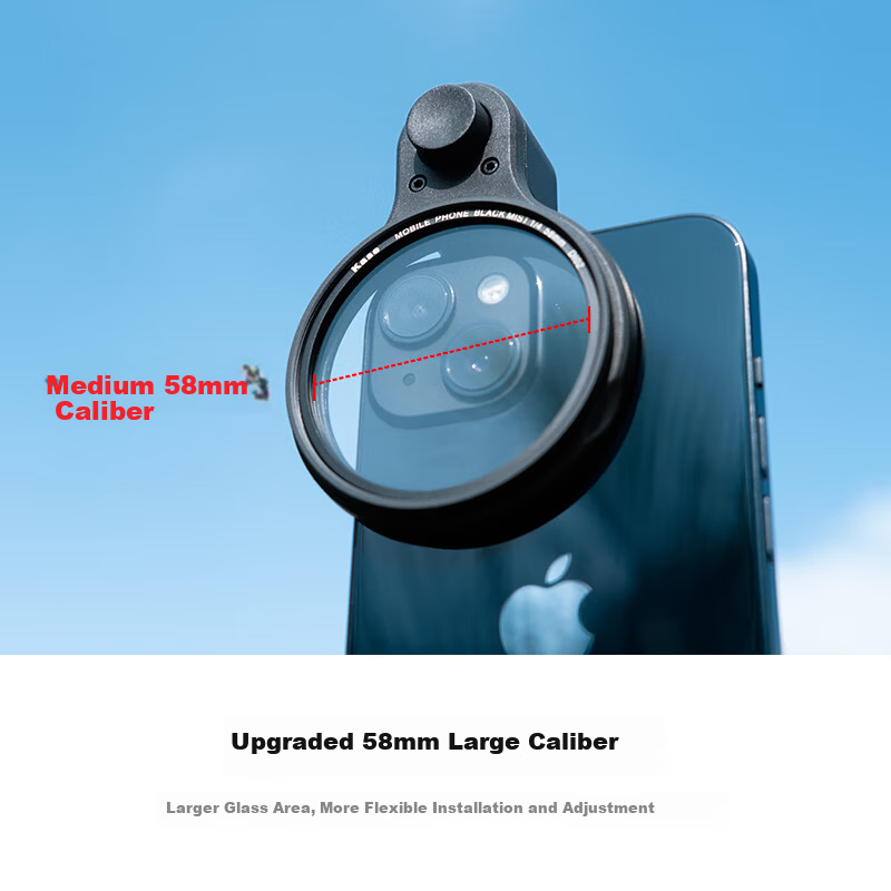 Kase Magnetic CPL Polarizer Lens for Mobile Phones Compatible with Apple Huawei Xiaomi Landscape Photography Filter (No Phone Clip)