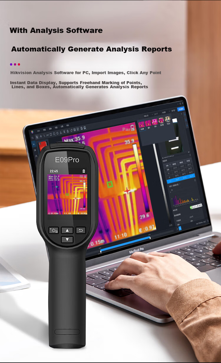 HIKMICRO E09 Thermal Imaging Camera High-Definition Infrared Thermal Imager Night Vision Industrial Temperature Measurement Floor Heating Inspection Leak Detection Device 10
