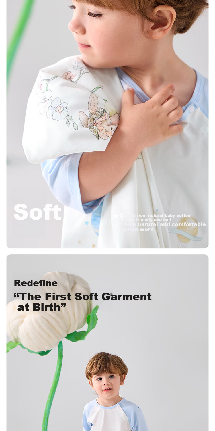 Betis Baby Clothes Pure Cotton Class A Summer New Sleep Robe Baby Pajamas Children's Nightgown All-Season Universal 5