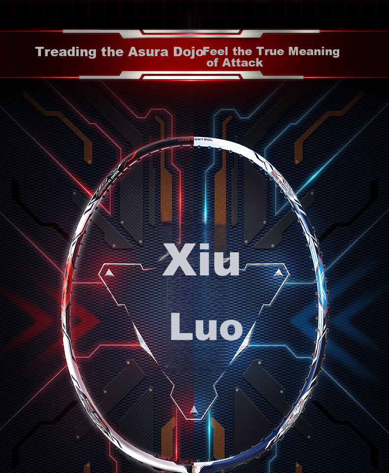 KUMPOO AK-7 Second Generation Badminton Racket Full Carbon Ultra-Light Xunfeng Professional Training Competition Offensive Racket 4U White 7