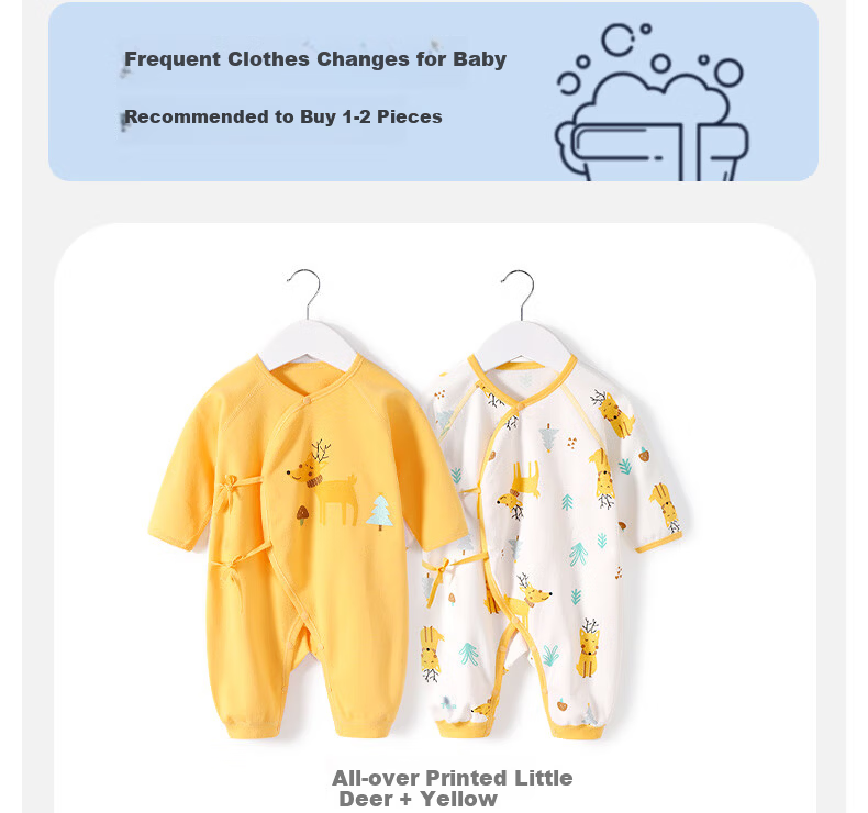 Shubeiyi 2-Piece Set Baby Clothes, Newborn Onesie, Spring And Autumn, for Boys And Girls, Full Moon Baby, Pure Cotton Butterfly Suit, Blue, 59CM 13