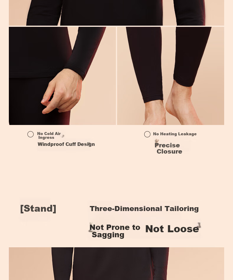 LUCKMEEY Thermal Underwear Set Combed Cotton Heat Retaining Base Layer Slim Fit Pure Cotton Autumn Long Johns for Men and Women Winter Innerwear 28