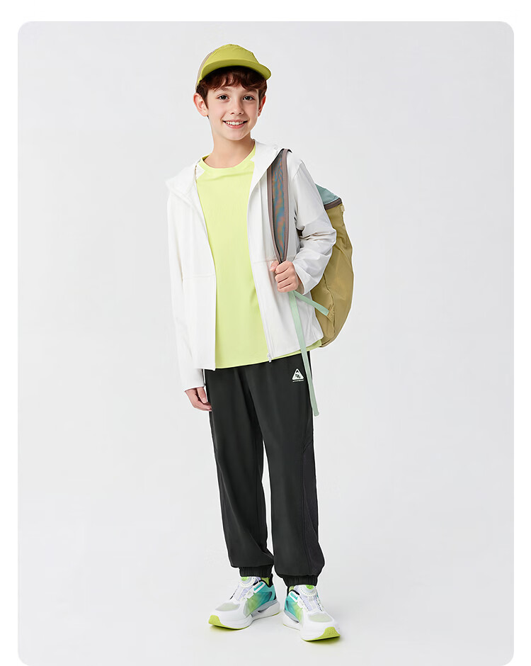 BALABALA Boys And Girls Casual Pants Children's Trousers, 2026 New Summer Thin Style for Older Kids, Cool Breathable Sports Pants 10