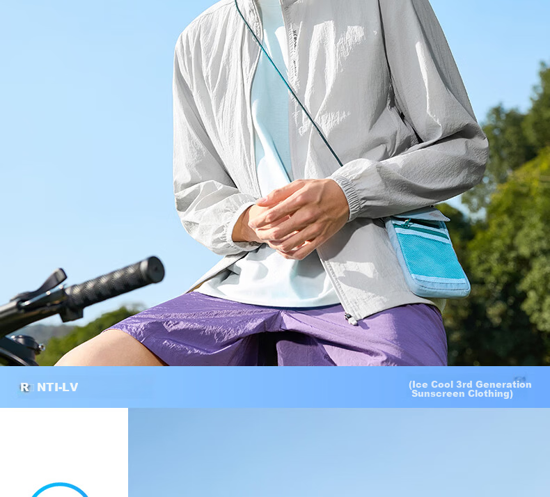 361° Men's Sunscreen Jacket Spring Summer UPF100+ Sports Outdoor Stand Collar Cooling Quick-Dry Coat 652624611-3 15